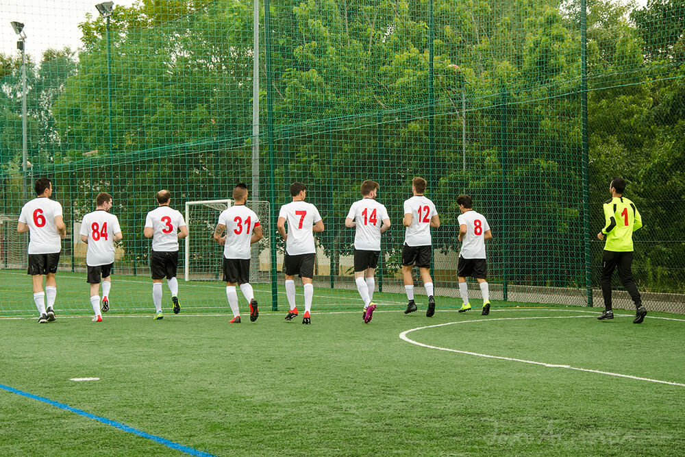 Jogo de futebol da equipa