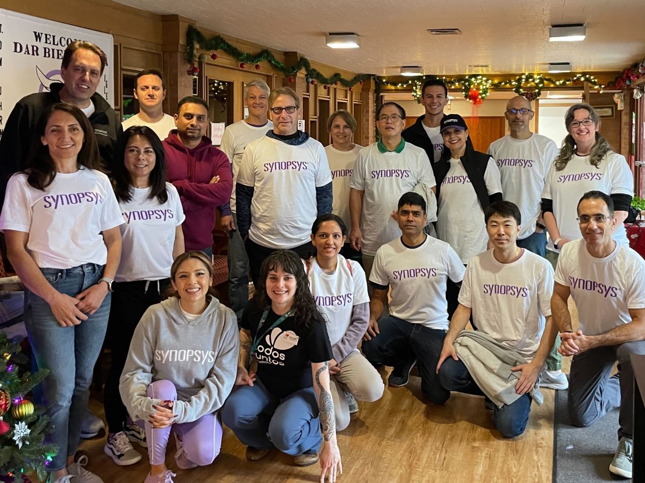 Our team volunteering in Austin, Texas at the local food bank